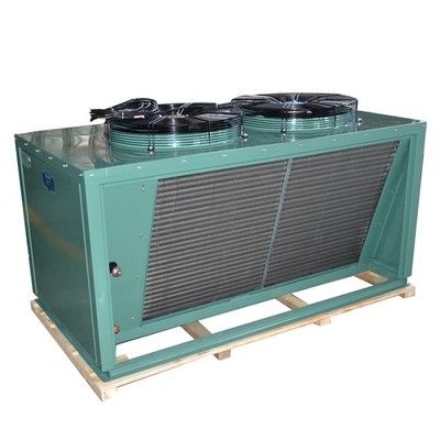 Loại V mái nhà thổi lạnh bằng không khí condenser tự động điều khiển năng lượng cao tiết kiệm năng lượng